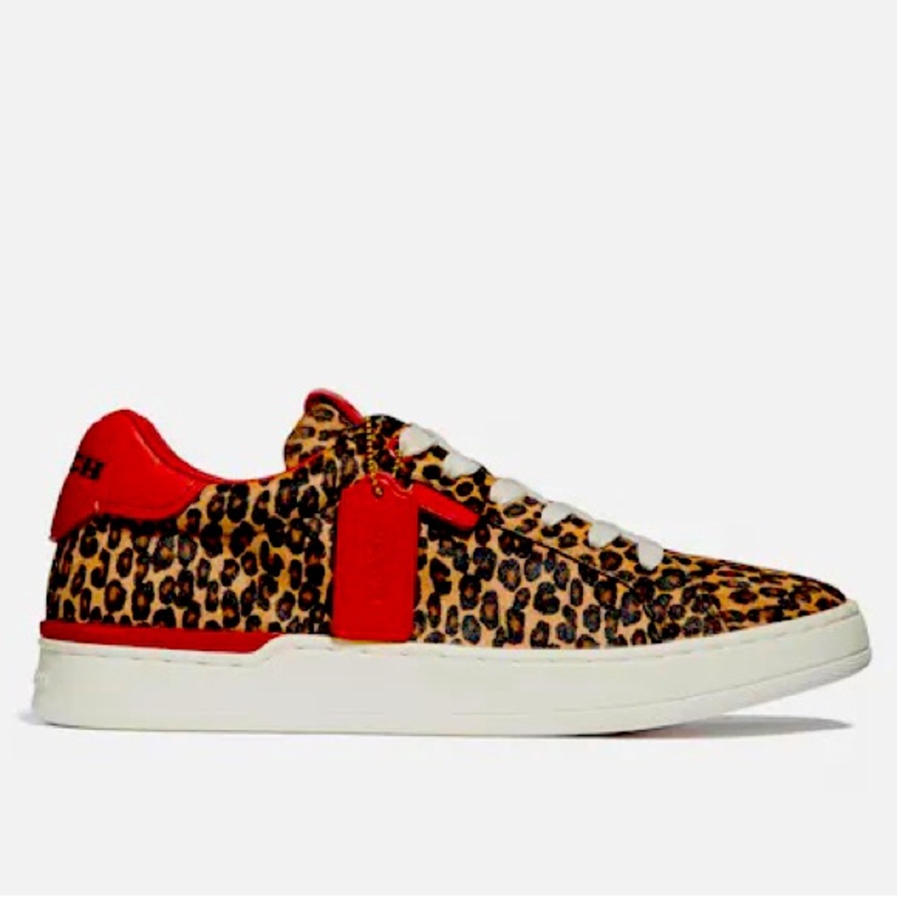 Coach Lowline Luxe Low Top Sneaker - Cheetah Print